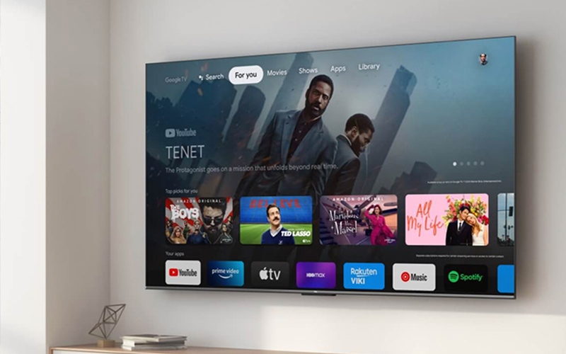 Giao diện hệ điều hành Google TV