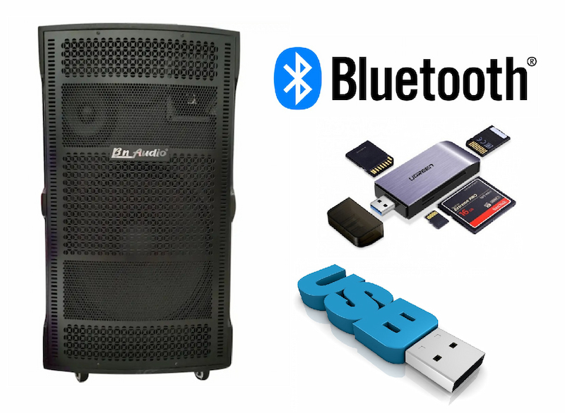 Kết nối đa dạng hơn với bluetooth, thẻ SD và USB 