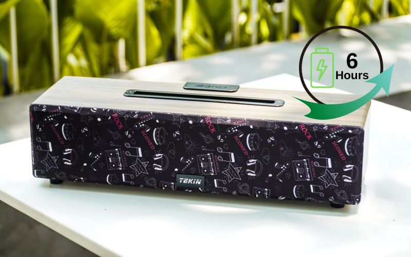 Thiết bị có thể phát nhạc liên tục từ 6 đến 7 giờ đồng hồ