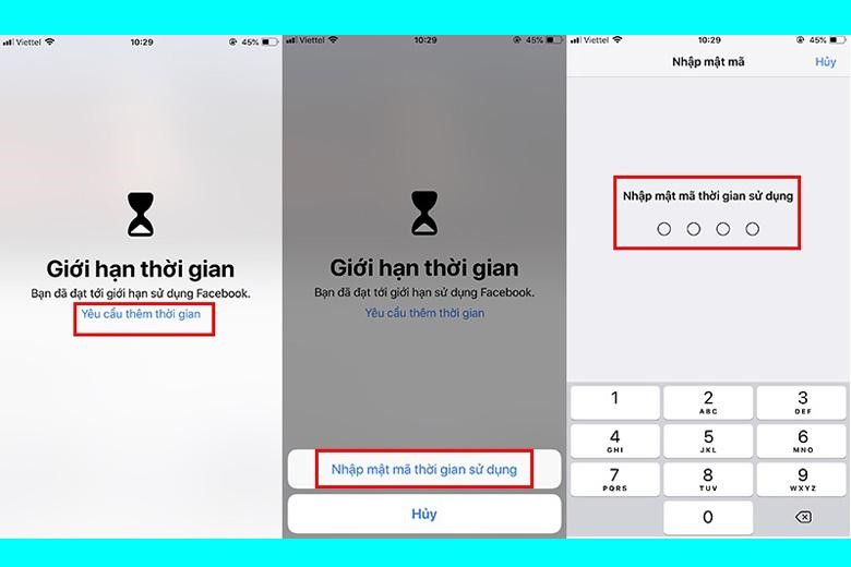 Nhập mật mã thời gian sử dụng