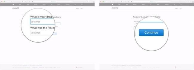 Cách lấy lại mật khẩu iCloud bằng câu hỏi bảo mật