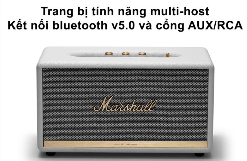Trang bị tính năng multi-host cùng khả năng kết nối bluetooth v5.0 và cổng AUX/RCA