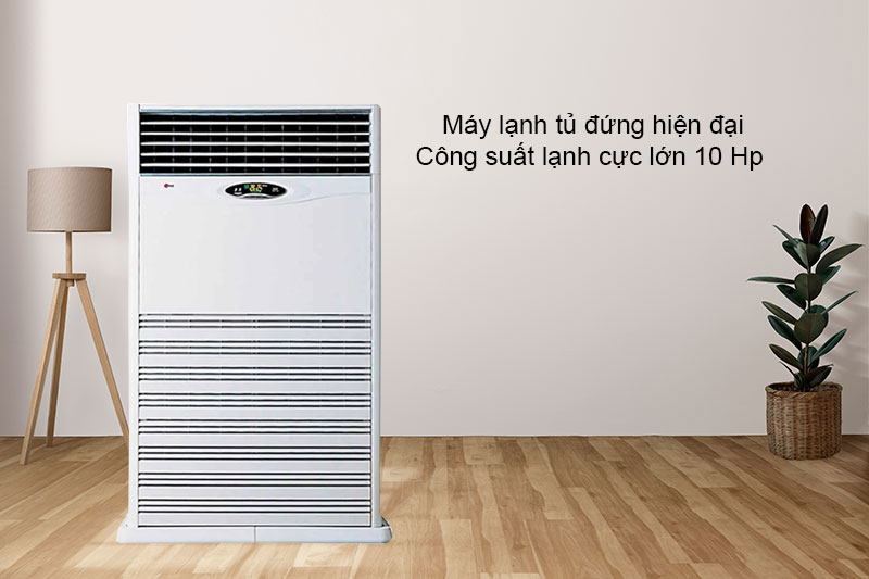 Thiết kế tủ đứng và công suất lạnh cực lớn 10 Hp phù hợp văn phòng hoặc nhà hàng