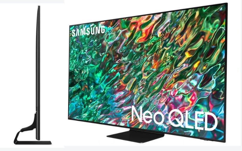 Samsung NEO QLED 75 Inch QA75QN90B khi lắp chân đế
