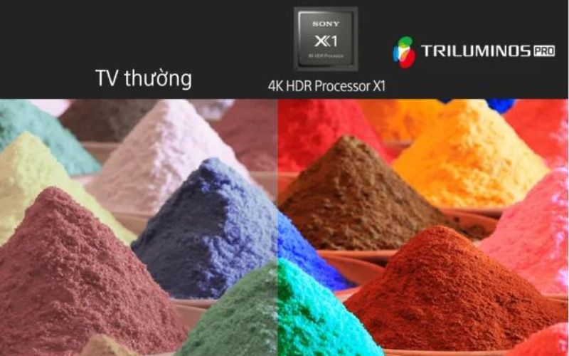 Thuật toán TRILUMINOS PRO tối ưu màu sắc tốt hơn khi hiển thị