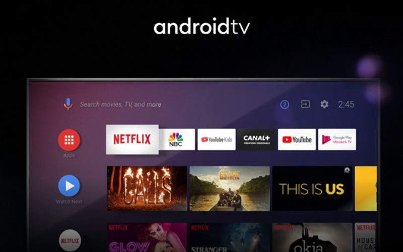 Giao diện đơn giản, dễ sử dụng của Android TV
