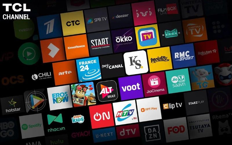 Giao diện TCL Channel trên tivi QLED 4K 65 Inch 65C735