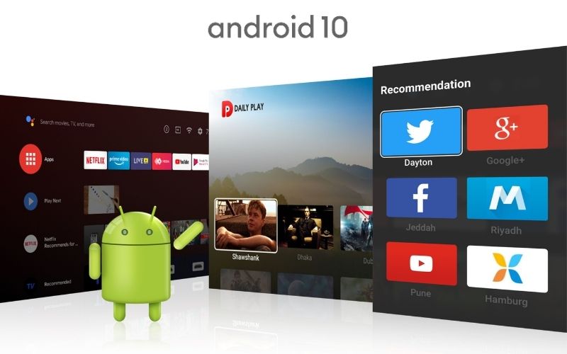 Tivi Coocaa 4K UHD 65inch 65S6G Pro sử dụng hệ điều hành Android 10