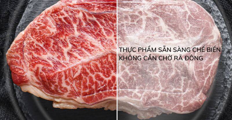 Thực phẩm sẵn sàng chế biến không cần rã đông