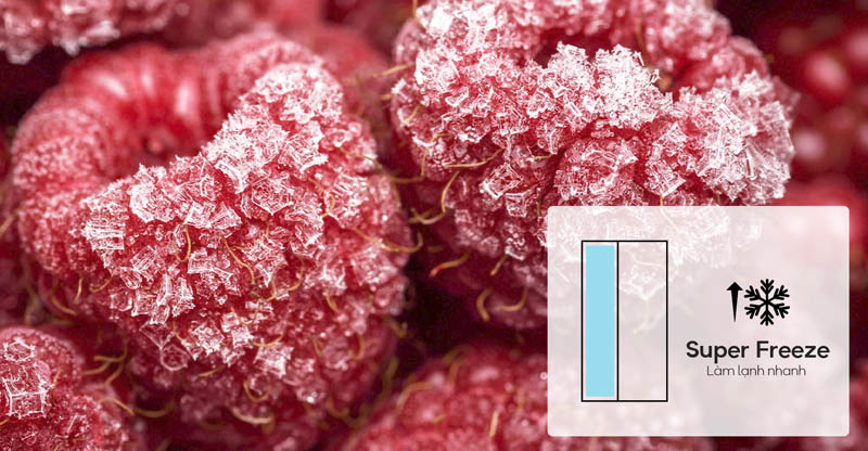 Chế độ làm đông cực nhanh Super Freeze