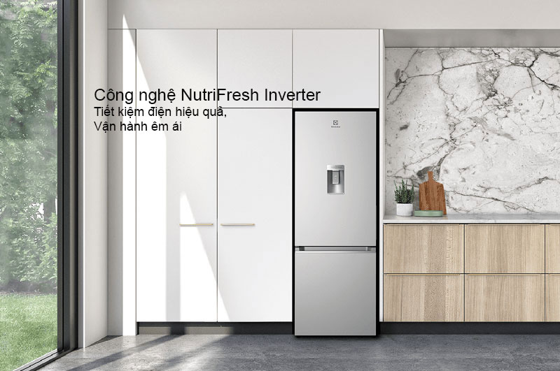 Tủ lạnh Inverter Electrolux EBB3742K-A tiết kiệm điện hiệu quả