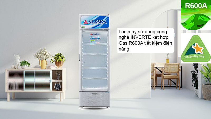 Lóc máy sử dụng công nghệ INVERTER kết hợp Gas R600A tiết kiệm điện năng