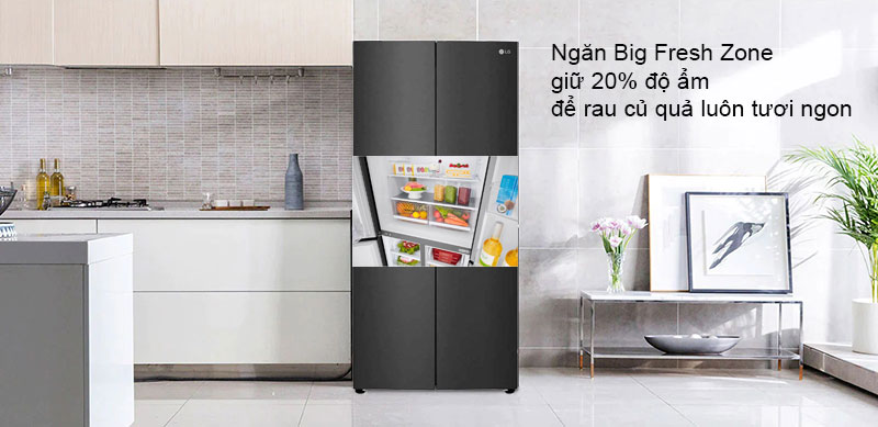 Ngăn Big Fresh Zone giữ 20% độ ẩm