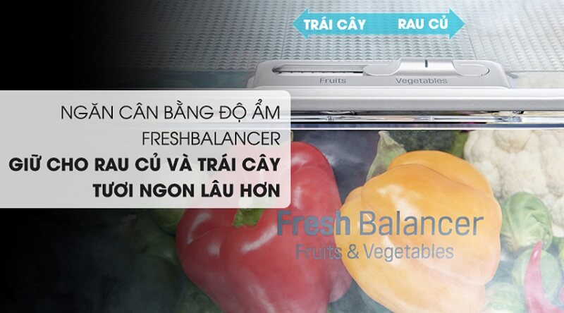 Ngăn cân bằng độ ẩm có thể chuyển đổi 2 chế độ tiện dụng
