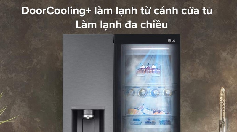 Công nghệ làm lạnh Door Cooling+ giúp tủ mát đều hơn
