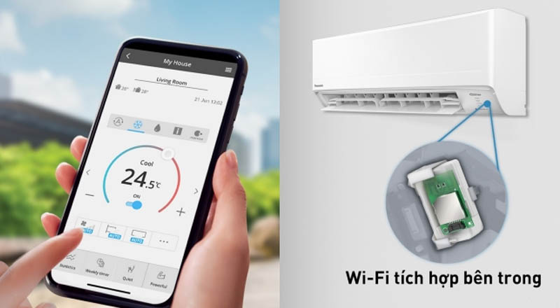 Điều khiển bằng điện thoại, có wifi