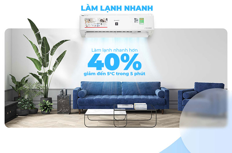 Làm lạnh nhanh Super Jet giảm nhiệt độ phòng nhanh và ngay lập tức