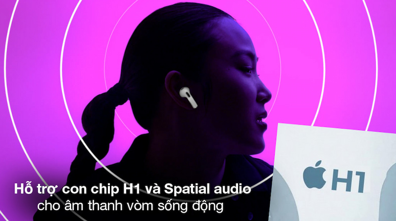 Tạo âm thanh vòm sống động nhờ Spatial Audio và con chip H1