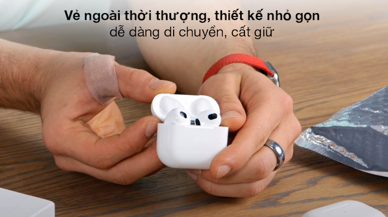 Tai nghe Bluetooth AirPods 3 sở hữu thiết kế thời thượng 