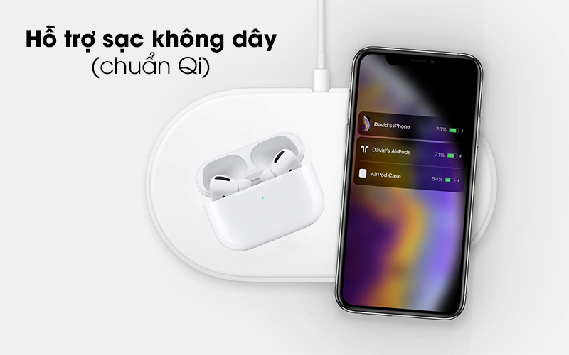 Tai nghe AirPods Pro hỗ trợ sạc pin nhanh chóng