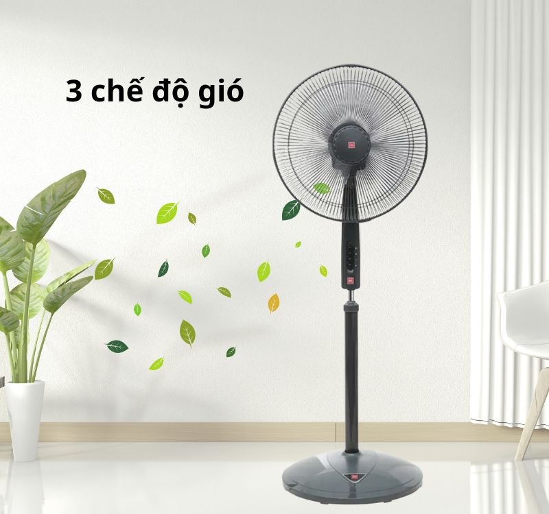 KDK P41U (BK) cung cấp 3 chế độ gió