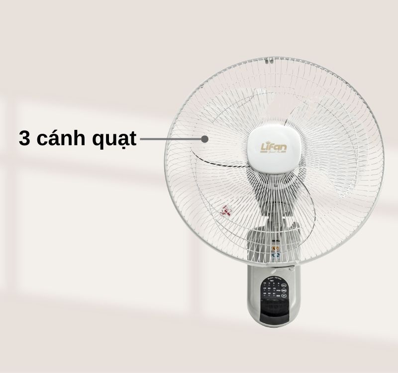Quạt treo Lifan TE-1689 gồm 3 cánh