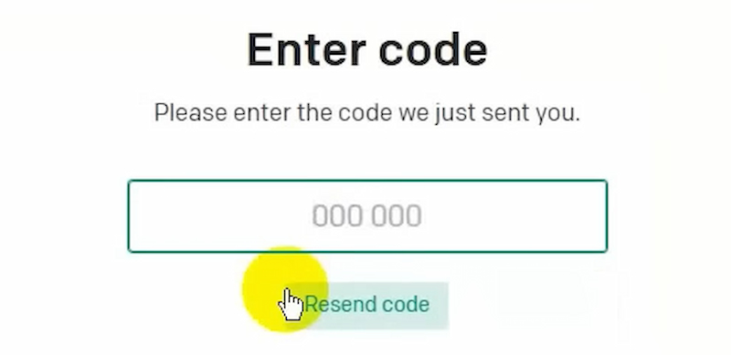 Nhập mã xác nhận tài khoản ChatGPT được gửi đến số điện thoại