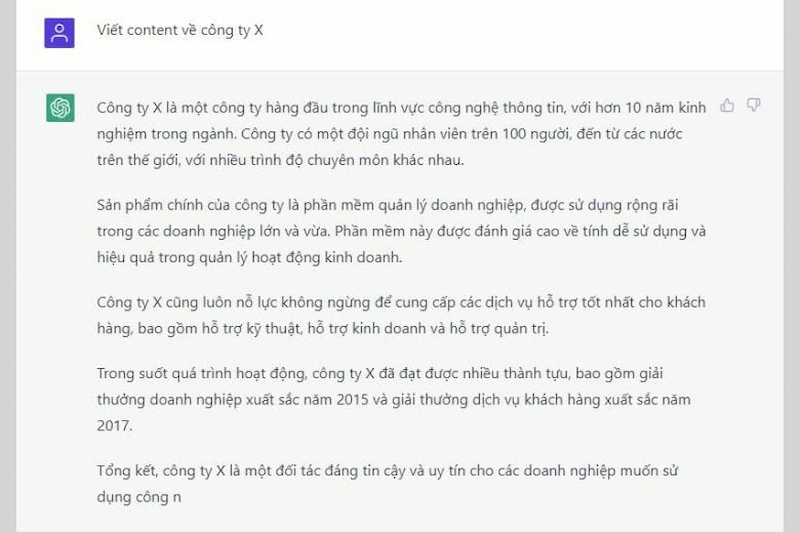 Ứng dụng ChatGPT vào AI Content