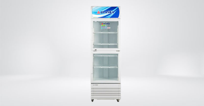 Tủ mát Alaska trang bị bánh xe