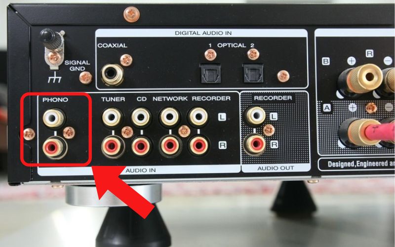 Cổng phono trên amply