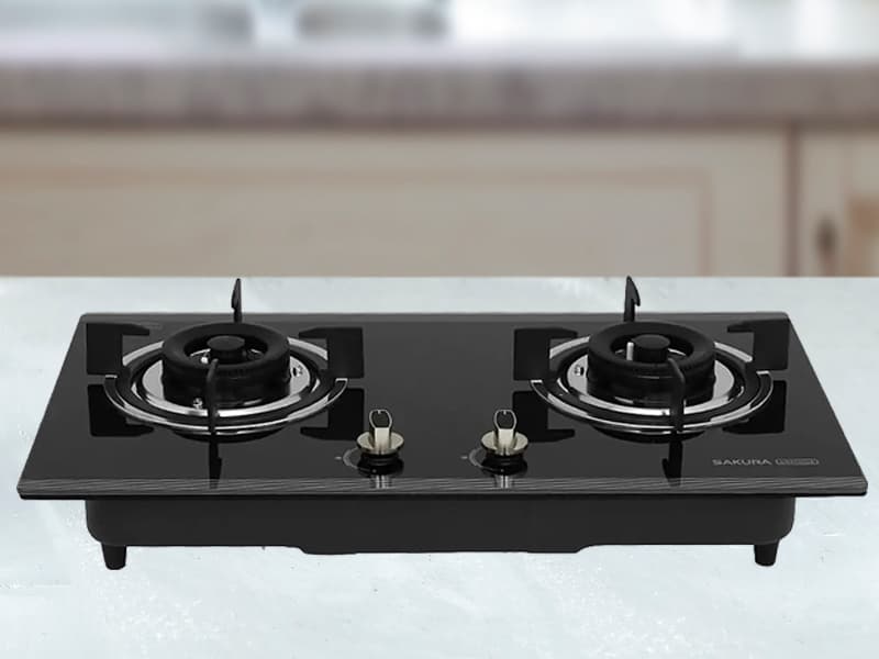 Bếp gas âm đôi Sakura SG-2530GC có thiết kế đẹp