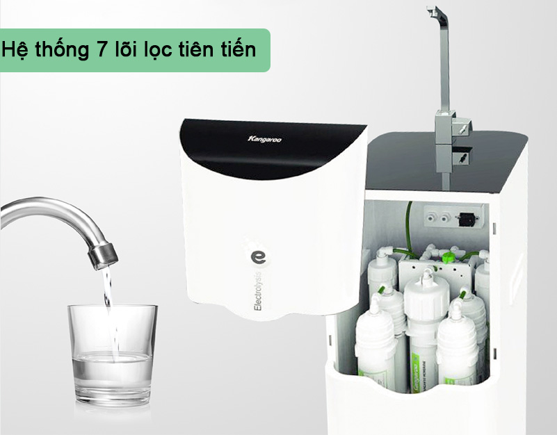 Hệ thống 7 lõi lọc tiên tiến của hãng Kangaroo