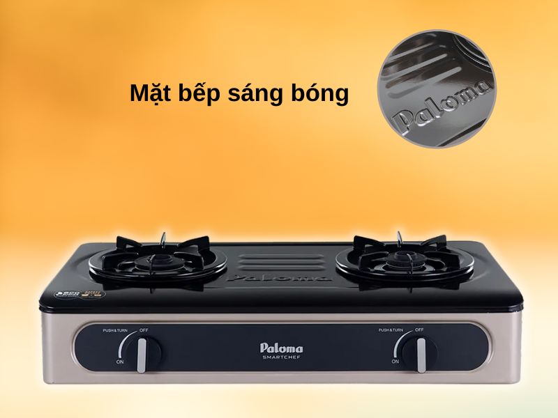 Mặt bếp sáng bóng