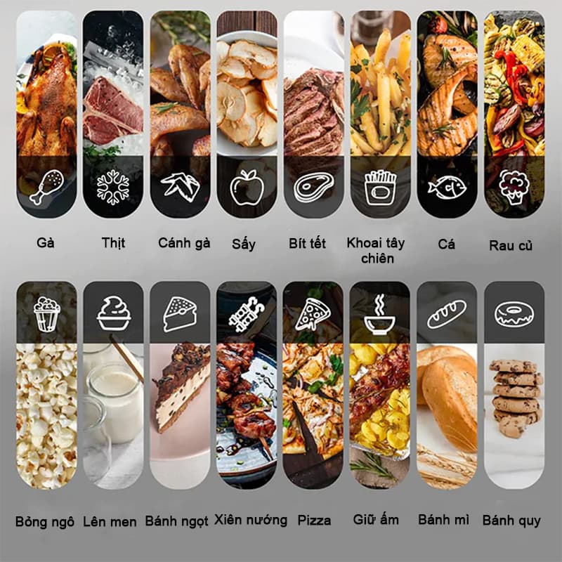 Nhiều chế độ nấu được cài đặt sẵn