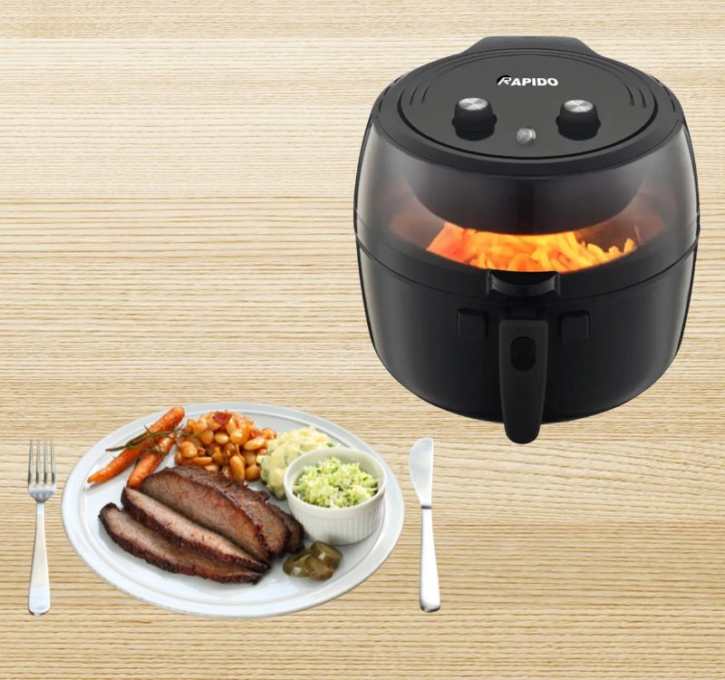 Nồi chiên không dầu Rapido giúp chế biến nhiều món ngon