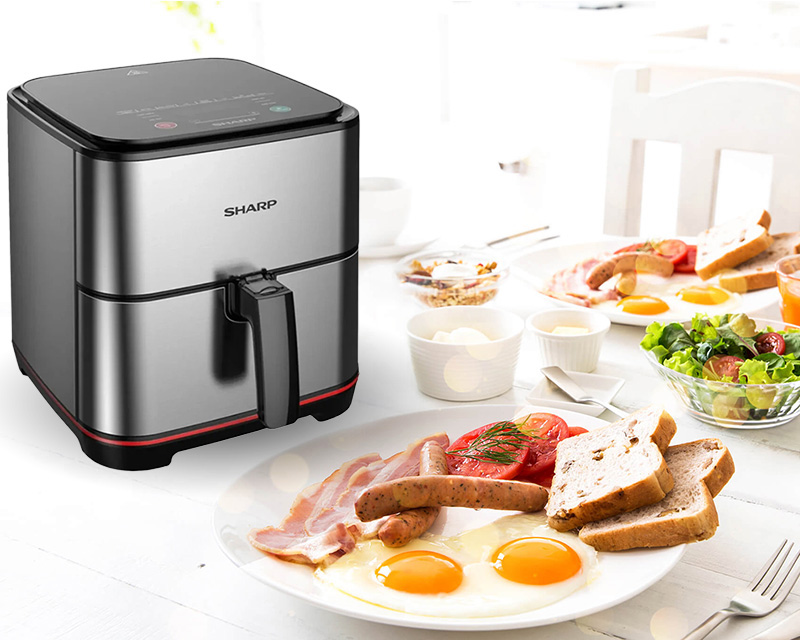 Nồi chiên không dầu Sharp có chương trình nấu đa dạng
