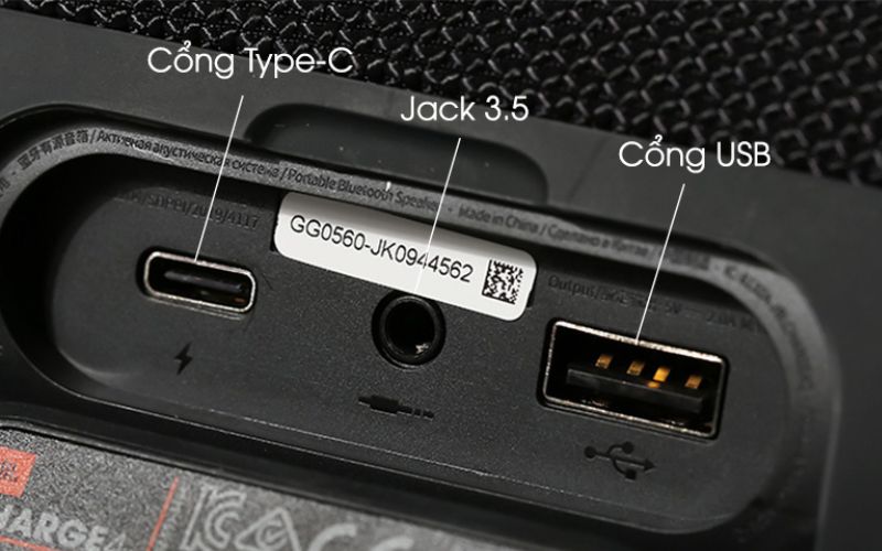 Các loại cổng phổ biến trên loa bluetooh