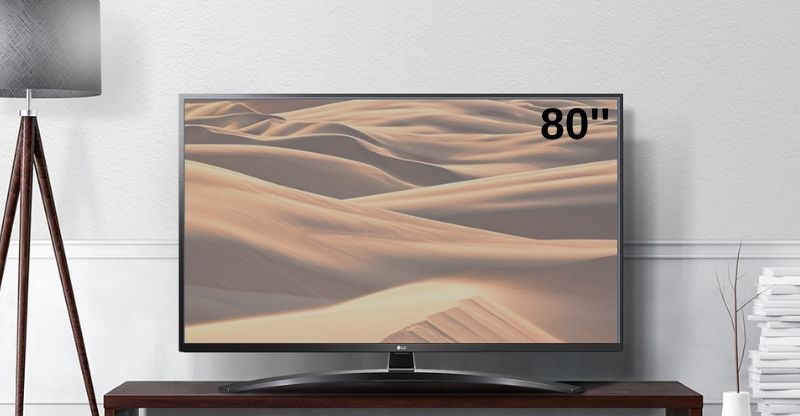 Kích thước tivi 80 inch dài bao nhiêu
