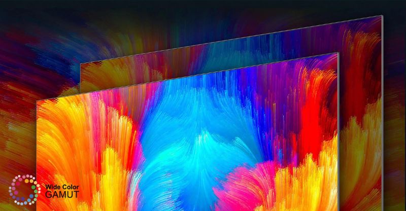 Công nghệ Wide Color Gamut trên Google Tivi TCL 4K 55 Inch 55P735