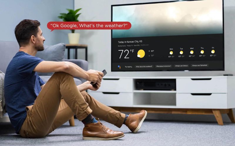 Dễ dàng điều khiển Google Tivi TCL 4K 55 Inch 55P735 bằng giọng nói