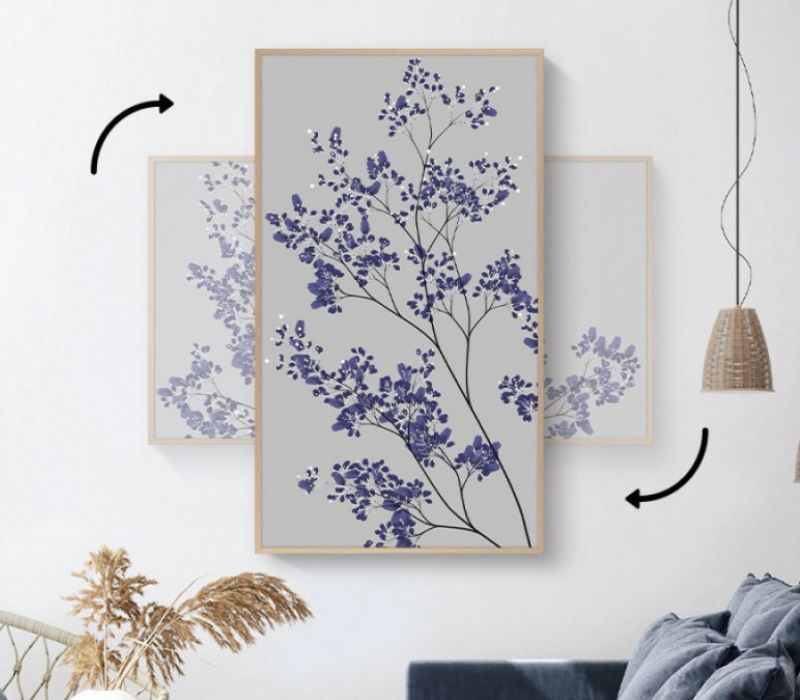 The Frame khi lắp với giá treo tự động xoay