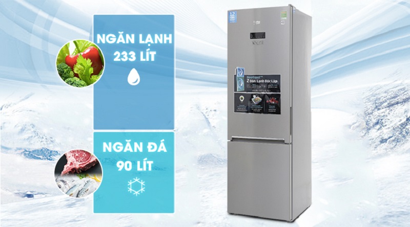 Tủ lạnh Beko Inverter 323 lít RCNT340E50VZX