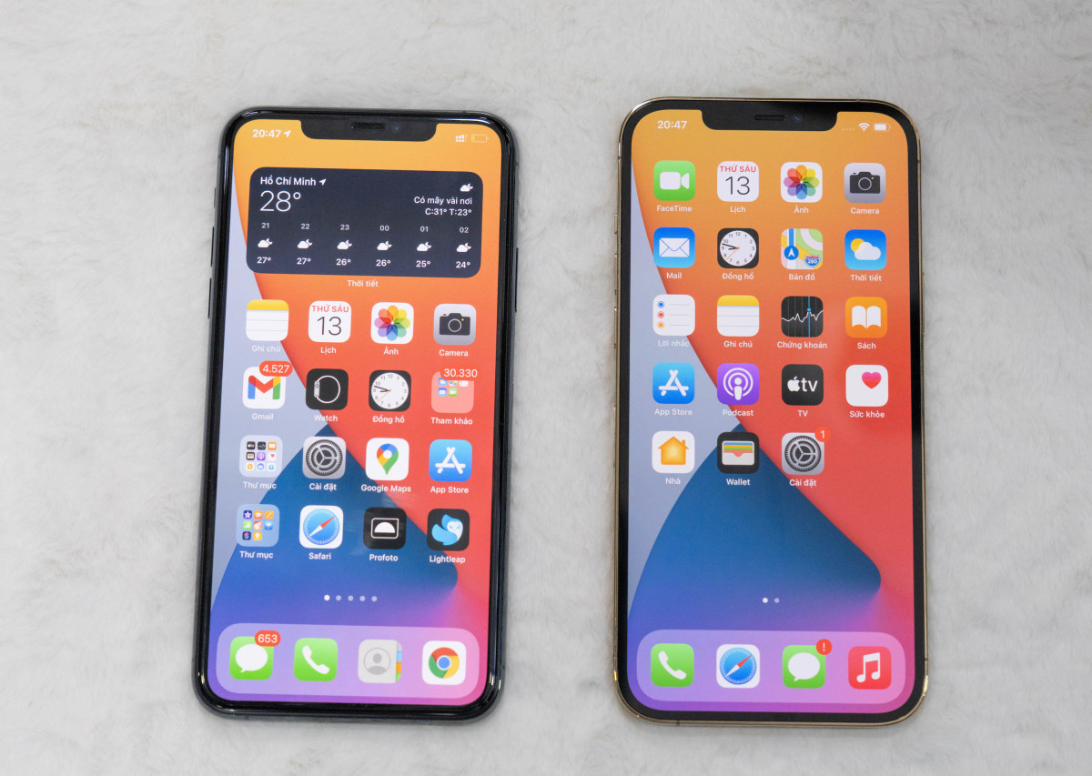 So sánh iPhone 11 Pro Max và 12 Pro Max